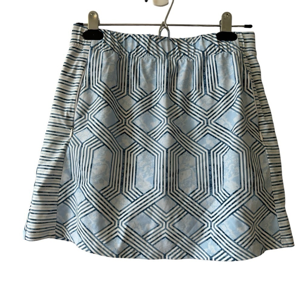 J. McLaughlin Blue Athletic Tennis Golf Skort Pockets Elastic Waist Size XS